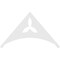 Ekena Millwork Pitch Naple Architectural Grade PVC Gable Pediment, 60"W x 35"H x 1"P (14/12) GPP060X035X100NAP - alternate 2